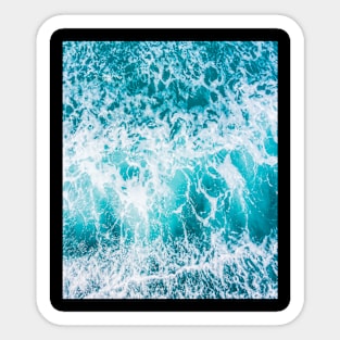 Blue Ocean Waves Sticker